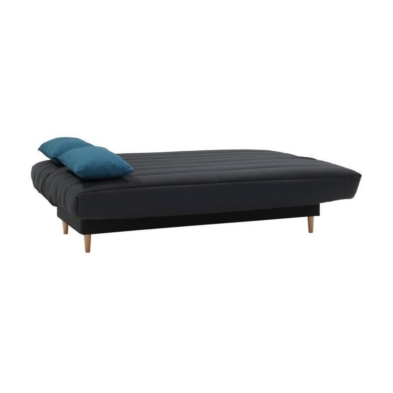Banquette clic clac 3 places - Style scandinave anthracite