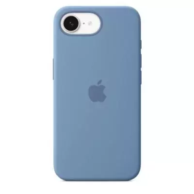 Coque iPhone 16E Silicone Bleu d'hiver • Protection Téléphone