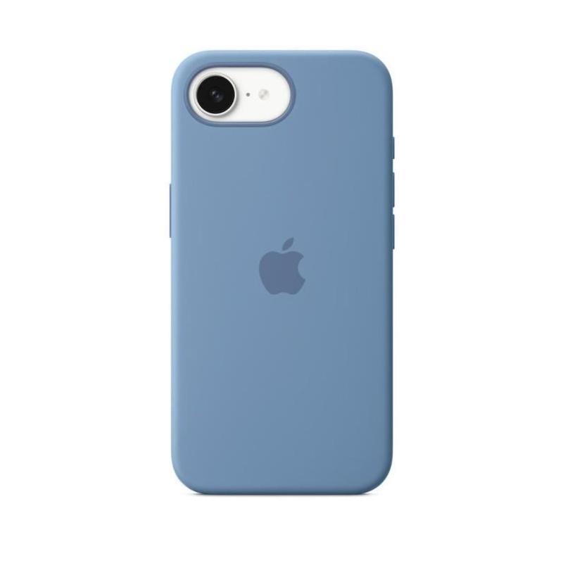 Coque iPhone 16E Silicone Bleu d'hiver • Protection Téléphone