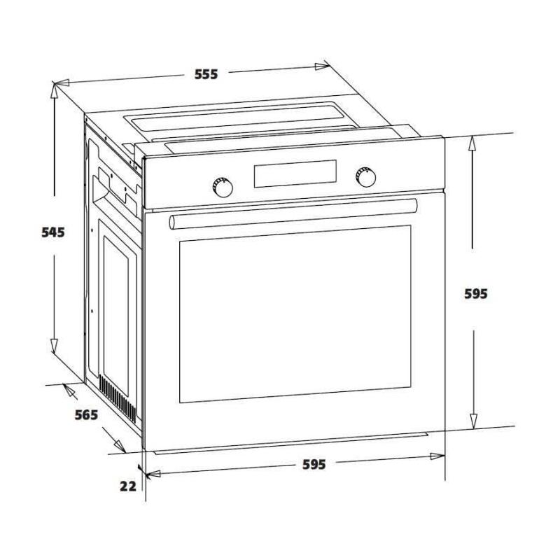 Four encastrable catalyse OCEANIC F60IX Inox - Puissance et propreté assurées