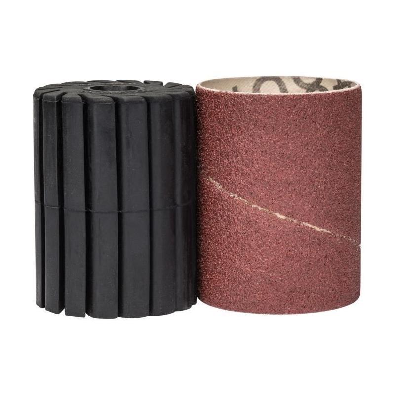Set porte-manchon et manchon abrasif Bosch - Ponçage efficace (Grain 80, 60mm)