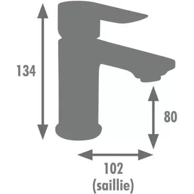 Robinet Lavabo NAYAK - Graphite Mat - Cuisine