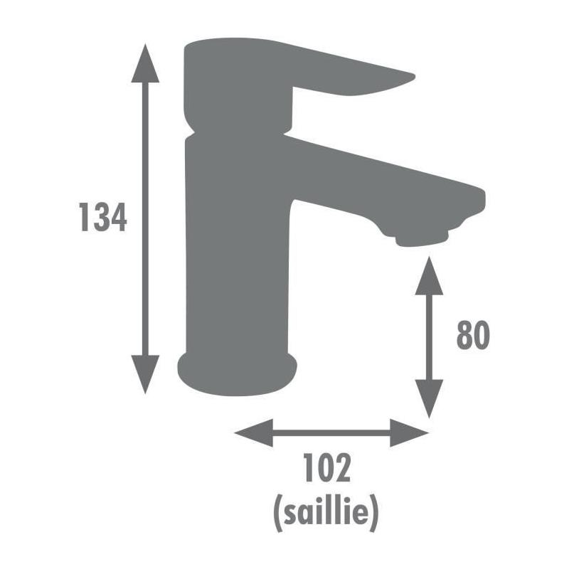Robinet Lavabo NAYAK - Graphite Mat - Cuisine