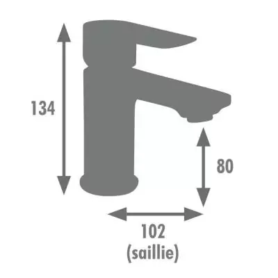 Robinet Lavabo NAYAK - Graphite Mat - Cuisine