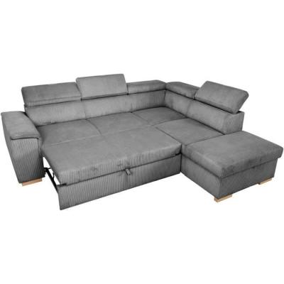 Canapé d'angle convertible réversible 5 places - DAYTONA Anthracite