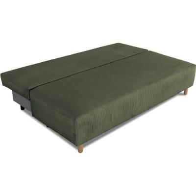 Canapé convertible 3 places GINO - Tissu Lincoln kaki