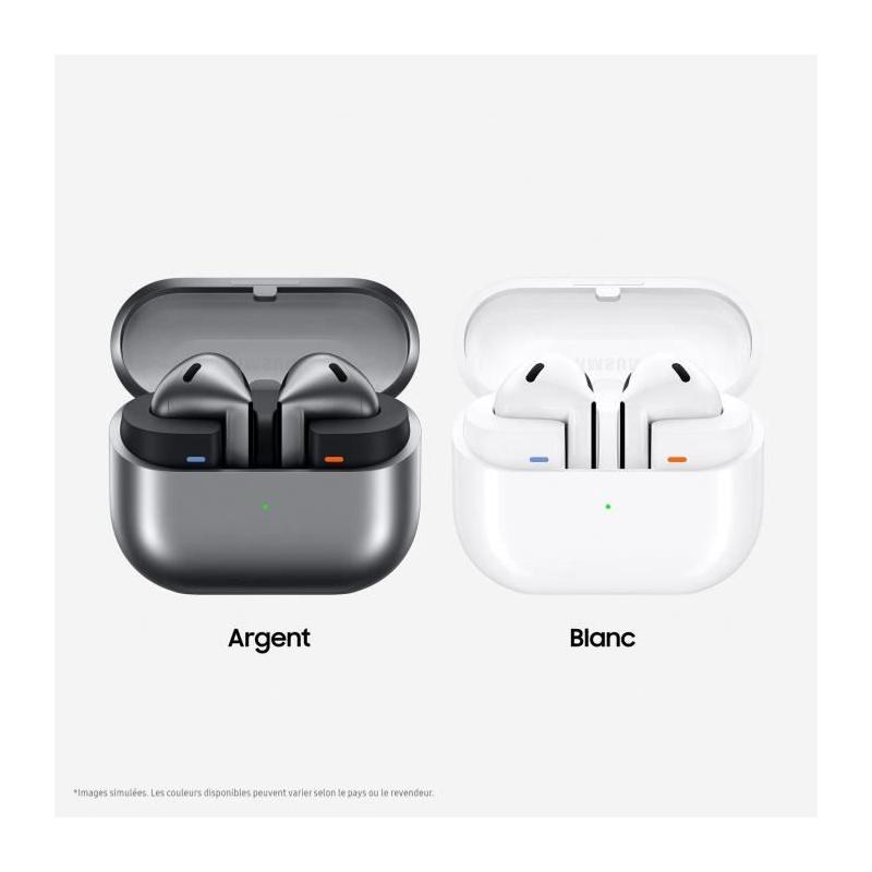 Ecouteurs Samsung GALAXY Buds 3 argent - Oreillette Bluetooth compacte
