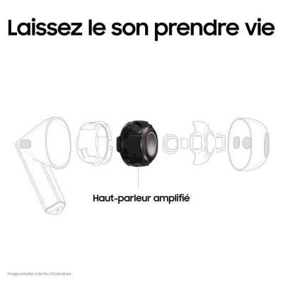 Ecouteurs Samsung GALAXY Buds 3 argent - Oreillette Bluetooth compacte