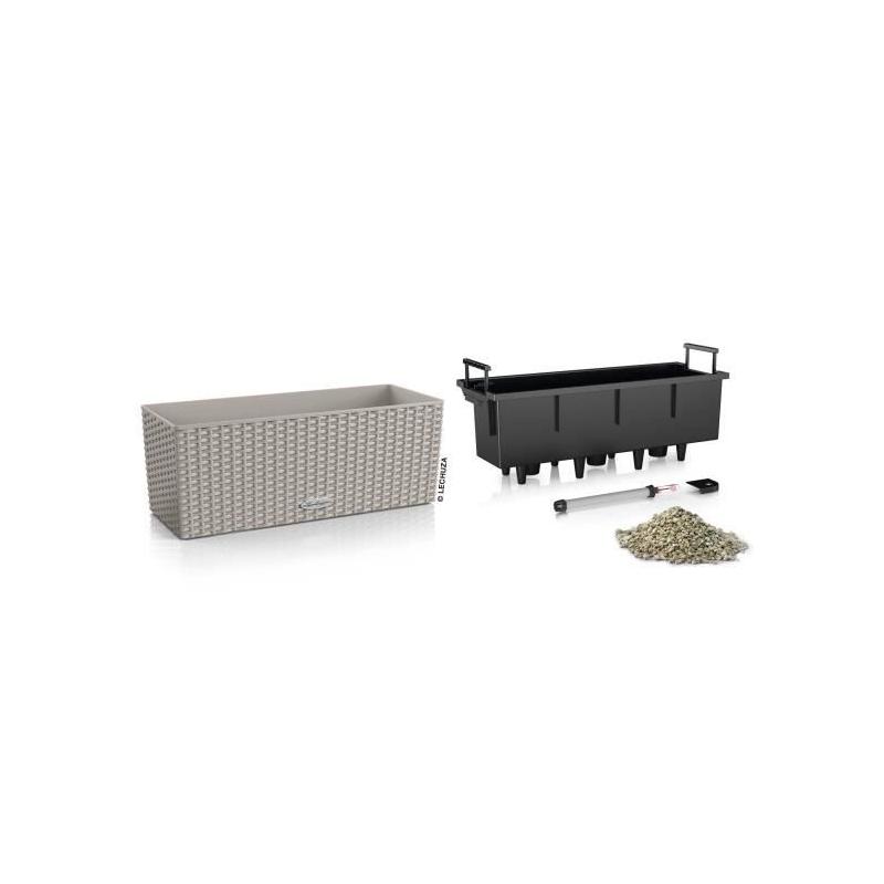 Kit complet Jardinière Balconera cottage 50 Brun sable - 8 L