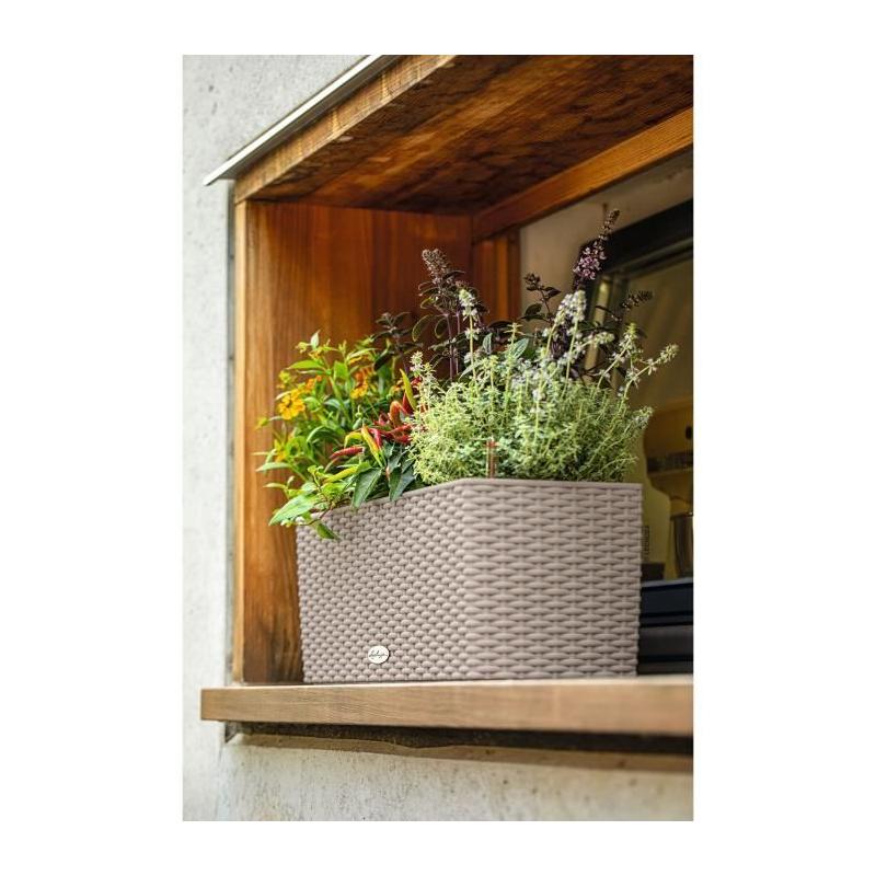 Kit complet Jardinière Balconera cottage 50 Brun sable - 8 L