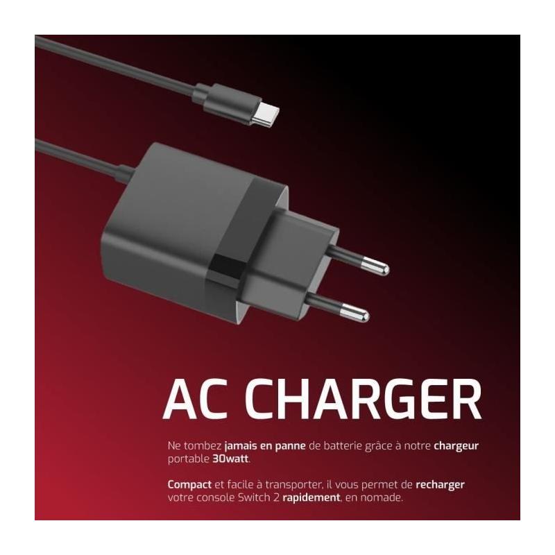 Chargeur ONLAN pour Nintendo Switch 2 en Noir