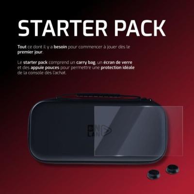 Pack de démarrage pour Nintendo Switch 2: Sacoche noire + Protection + Thumbsticks