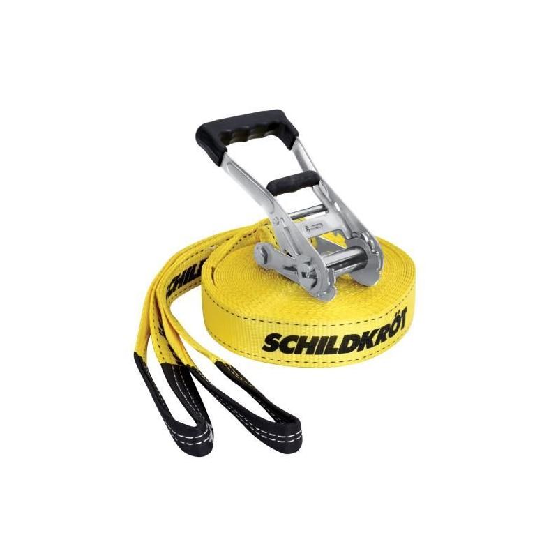 Slackline SCHILDKROT 15m - En Métal - Avec Sangle d'Apprentissage