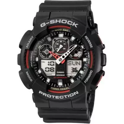 Montre Bracelet CASIO G-Shock GA-100-1A4ER - Design robuste