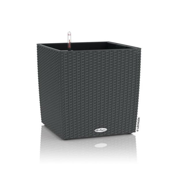 Jardiniere - Cube cottage 30 - Kit complet - Granit - 12 L - LECHUZA