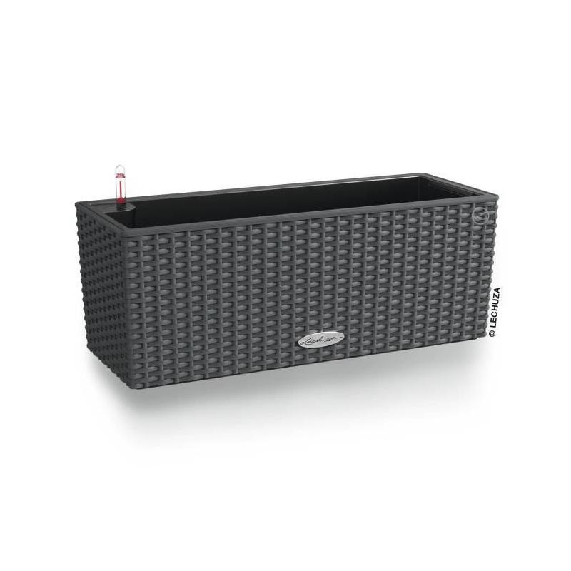Lechuza Balconera Cottage 50 Kit Complet Granit - Jardinière élégante pour votre balcon
