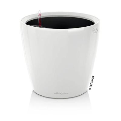 Jardiniere - LECHUZA - Classico 35 LS ALL-IN-ONE - Blanc brillant - Systeme d'irrigation - 13 L