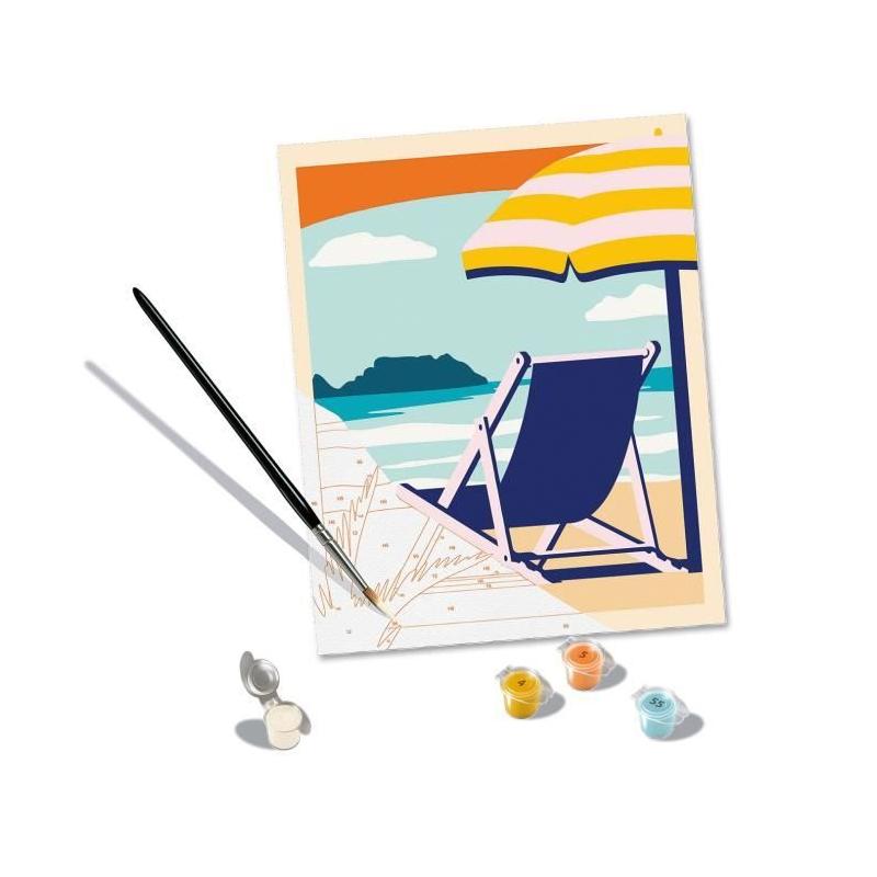 Peinture par numéros Ravensburger 24x30 cm Relax à la plage