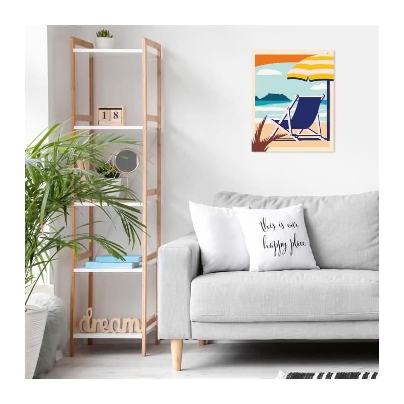 Peinture par numéros Ravensburger 24x30 cm Relax à la plage