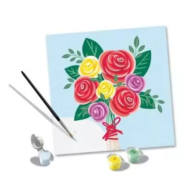 Peinture par numéros Bouquet de roses 20x20 cm - Ravensburger