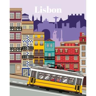 Peinture par Numéro: Activité Créative Lisbon 24x30 cm