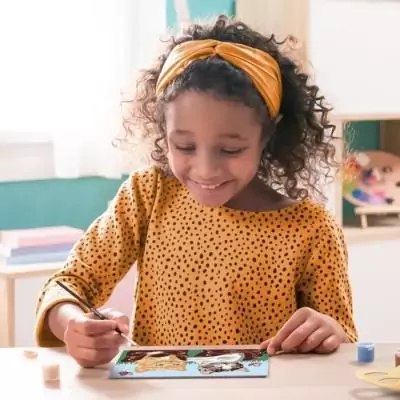 Peinture par Numéros pour Enfants: Chatons et Chaussures, 18x24cm Peinture par Numéros pour Enfants: Chatons et Chaussures, 18x24cm