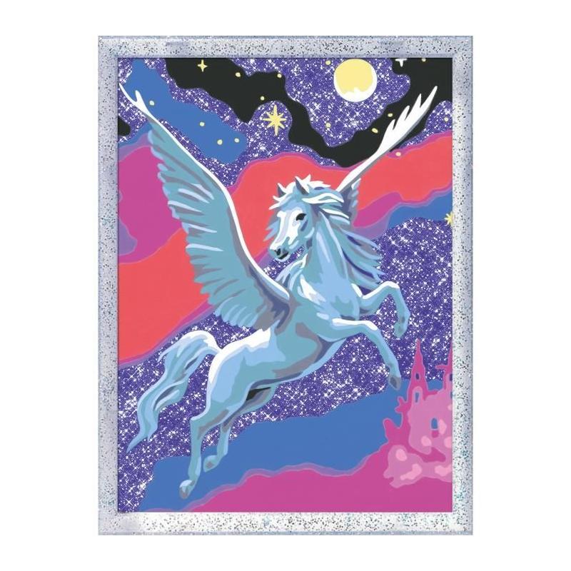 Kit de peinture par numéros Ravensburger pour enfant - Pégase étincelant 18x24cm - À partir de 7 ans