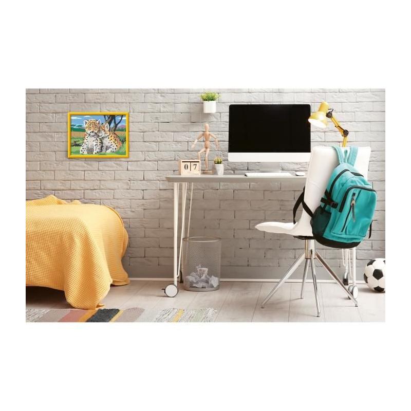 Kit de peinture par numéros Ravensburger 18x24cm Petits léopards - Pour les petits artistes dès 9 ans