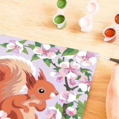 Kit de peinture par numéros Ravensburger - Écureuil au printemps