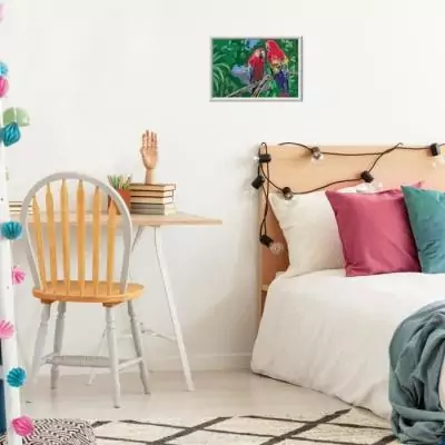 Kit de peinture par numéros "Perroquets" pour enfants dès 7 ans Kit de peinture par numéros "Perroquets" pour enfants dès 7 ans