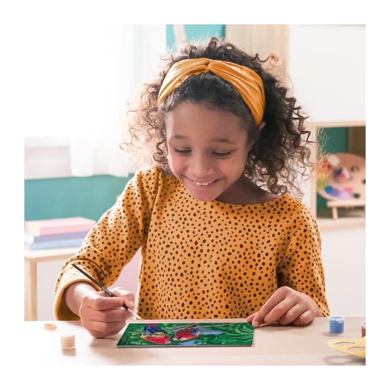 Kit de peinture par numéros "Perroquets" pour enfants dès 7 ans