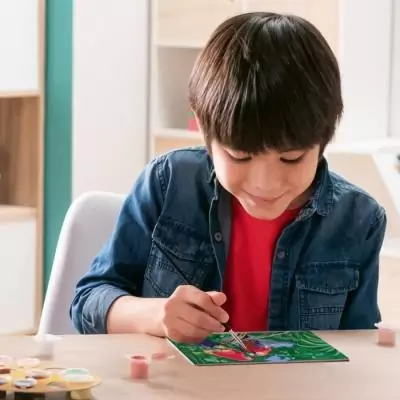 Kit de peinture par numéros "Perroquets" pour enfants dès 7 ans Kit de peinture par numéros "Perroquets" pour enfants dès 7 ans