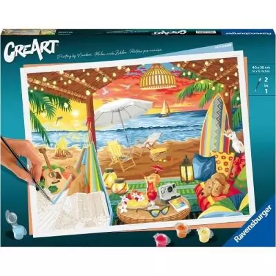 Peinture au Numéro CreArt 30x40 cm - Cozy Cabana - Art N° 00020276