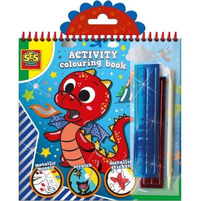 Cahier de coloriage métallique 3 en 1 - Fun et créatif