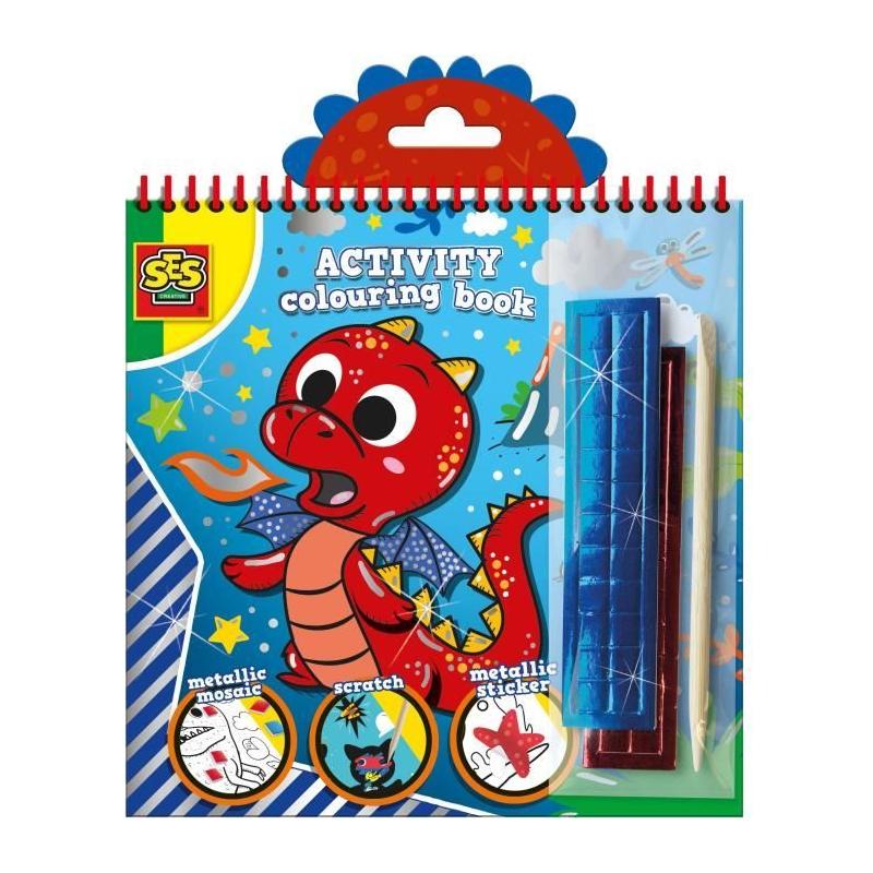 Cahier de coloriage métallique 3 en 1 - Fun et créatif