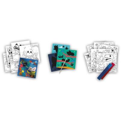 Cahier de coloriage métallique 3 en 1 - Fun et créatif