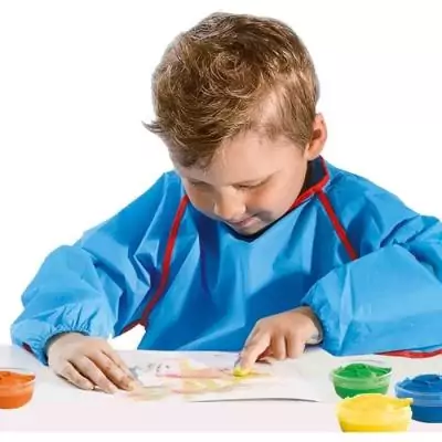 Peinture au doigt 6 couleurs x 45ml - SES CREATIVE - Couleurs intenses, lavage facile