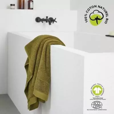 Serviette de bain en coton bio TODAY - Bronza - 50x90 cm