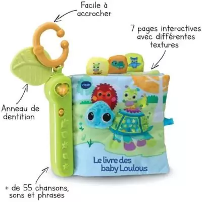 Livre interactif Toudoux des Loulous Vtech Baby pour les tout-petits