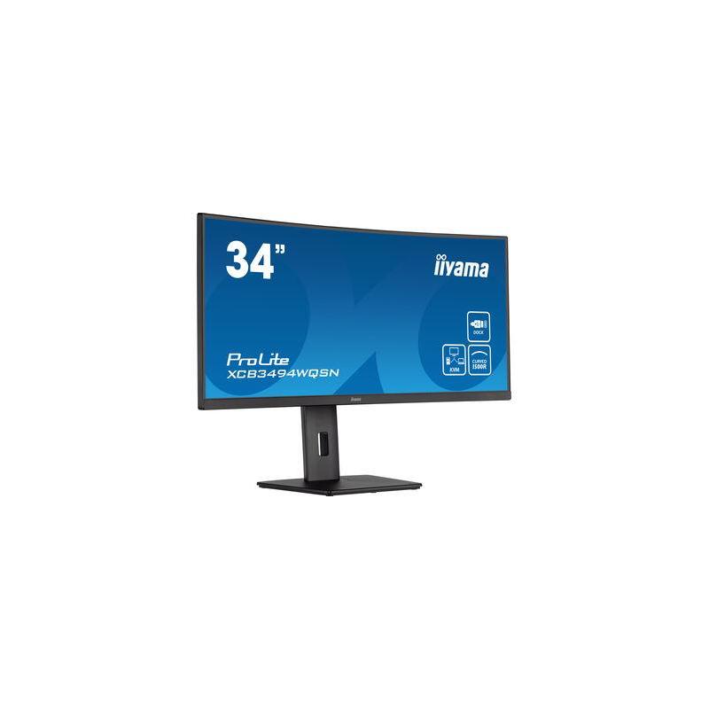 iiyama ProLite XCB3494WQSN-B5 LED display 86,4 cm (34") 3440 x 1440 pixels UltraWide Quad HD Noir