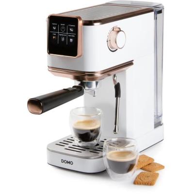 Machine à expresso 3 en 1 DOMO DO746K - 1350 W - 20 Bar - Blanc / Rose