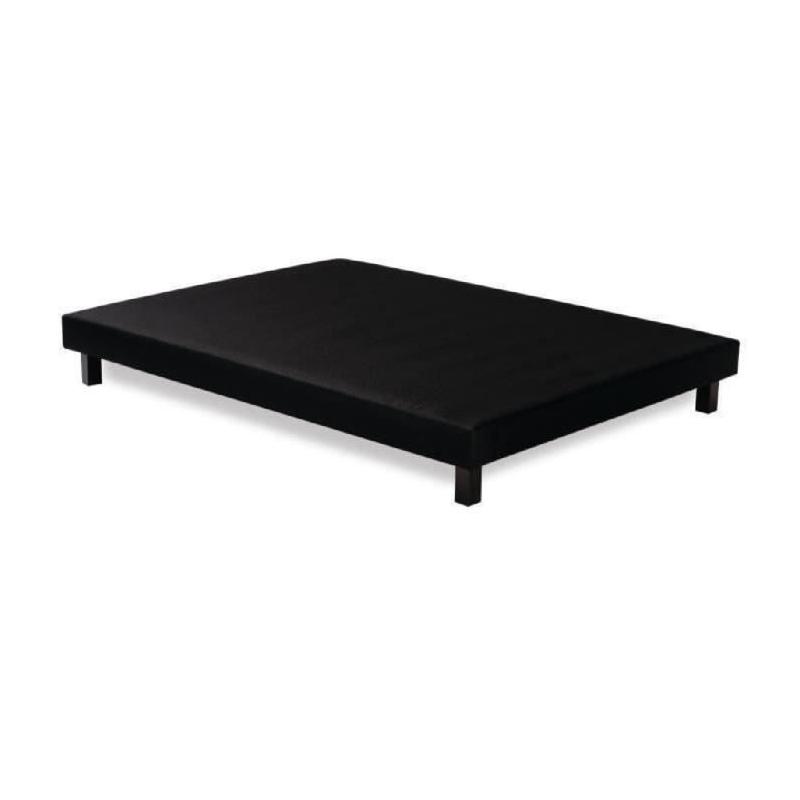 Sommier tapissier 160x200 cm noir avec pieds inclus par DEKO DREAM Rakenne. Le choix parfait pour un confort optimal!