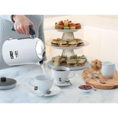 Kenwood ZJX650WH bouilloire 1 L 2200 W Argent, Blanc