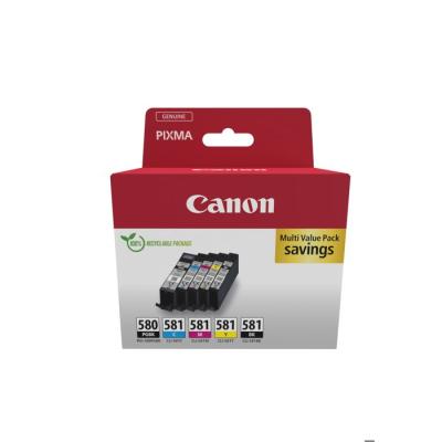 Cartouche d'encre générique Canon PGI-580/CLI-581 - Pack de 6 couleurs variées