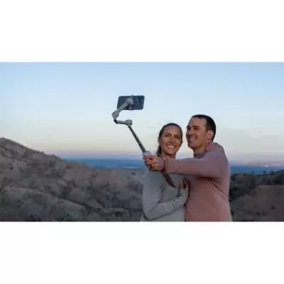 Stabilisateur smartphone - INSTA360 - Flow 2 - Suivi panoramique 360° - Autonomie 10h - Gris