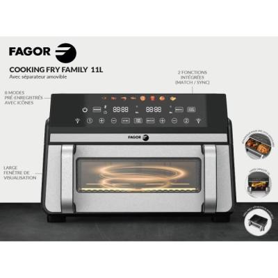 Friteuse sans huile FAGOR - Airfryer FG10AF - Double cuves 5,5L