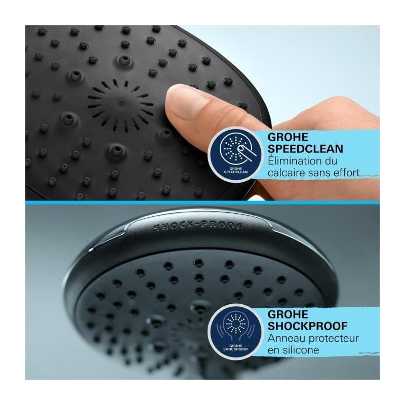 Ensemble de douche GROHE Vitalio Start 110 - Économie d'eau et design chromé