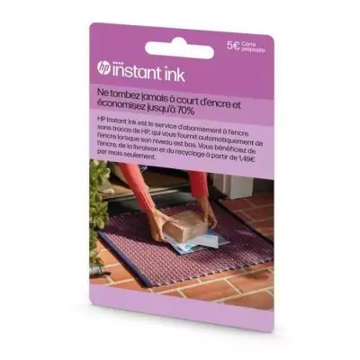 Carte prépayée Instant Ink HP - Abonnement cartouches originales HP Carte prépayée Instant Ink HP - Abonnement cartouches originales HP