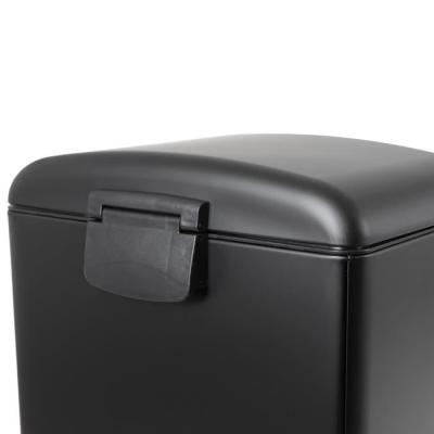 Poubelle de cuisine à pédale - 40L Noir mat - GREENWICH
