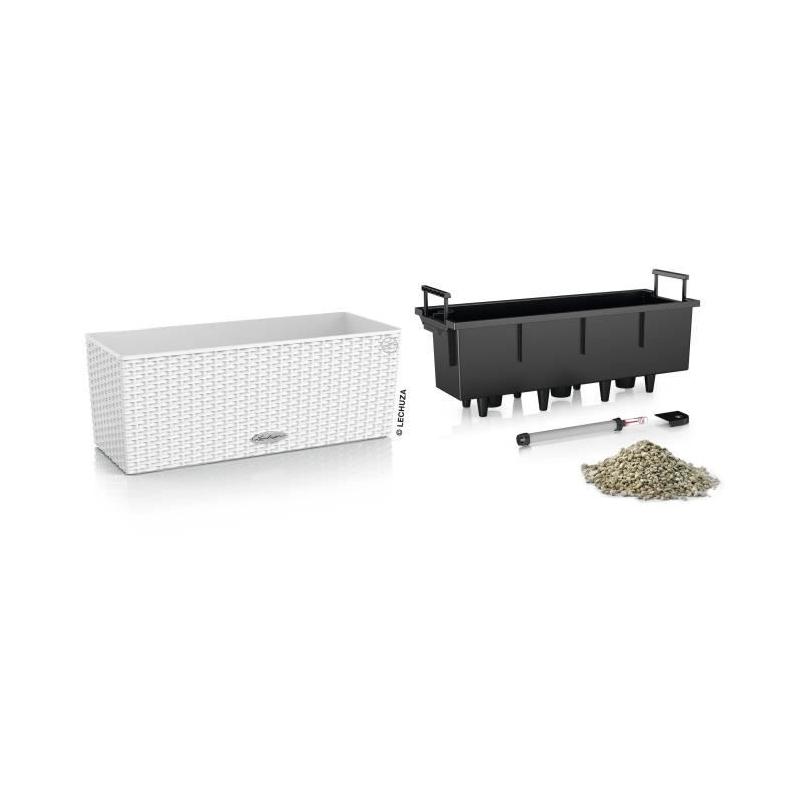 Jardinière Balconera cottage 50 Blanc - Kit complet 